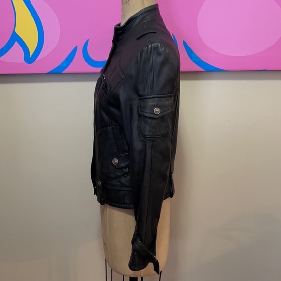 Be Forever U.G.I.Z. Black Leather Moto Jacket - Picture 9 of 15